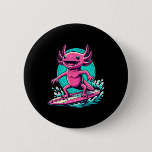 Axolotl-Surfing-Bekleidung Surfbrett Surfer Für Button