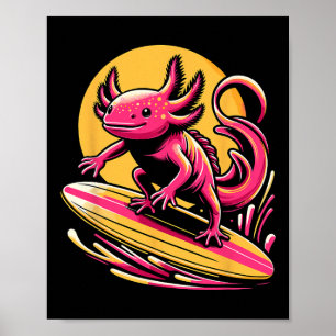 Axolotl-Surfmodekleidung Surfbrett Surfer Für  Poster