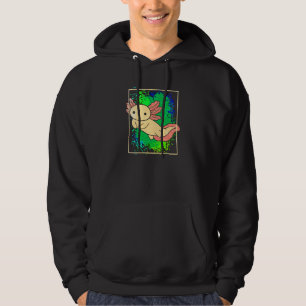 Axolotl Süß Amphibie Tier Bunt 1 Hoodie