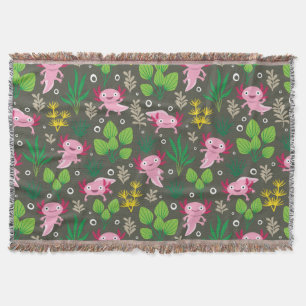 Axolotl Throw Blanket Decke