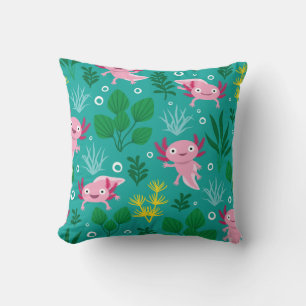 Axolotl Throw Pillow Kissen
