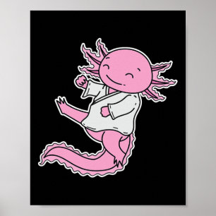Axolotl tut Karate Poster