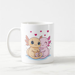 Axolotl Valentine Love Mug – Cute Couple Kaffeetasse