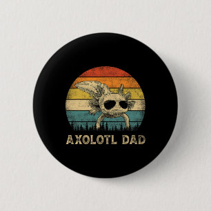 Axolotl Vater Axolotl liebt Daddy Vatertag Button