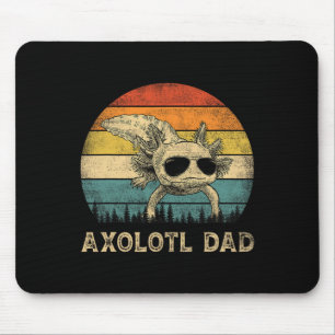 Axolotl Vater Axolotl liebt Daddy Vatertag Mousepad
