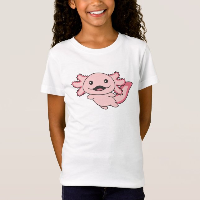 Axolotl Verschiedene Axolotls-Niedliche Tiere C T-Shirt (Vorderseite)