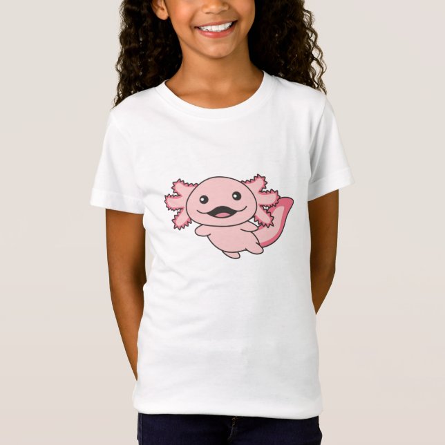 Axolotl Verschiedene Axolotls-Niedliche Tiere C T-Shirt (Vorderseite)