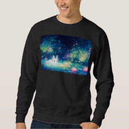 Axolotl-verzauberter Teich Sweatshirt