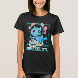 Axolotl Video Gamer Kawaii Pastel Goth Niedlich An T-Shirt