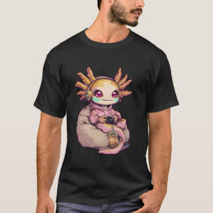 Axolotl Video Games Niedlich Kawaii Girl Axolotl G T-Shirt