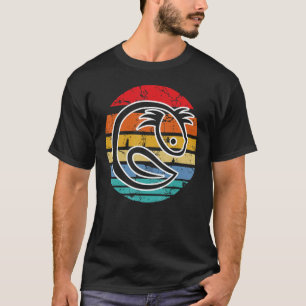 Axolotl Vintag Sunset Retro Retro Salamander Amph T-Shirt