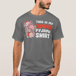 Axolotl Weihnachten Das ist mein Weihnachtsmann Pa T-Shirt