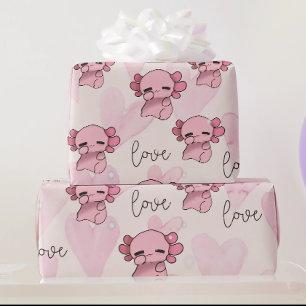Axolotl Weihnachten Geschenkpapier