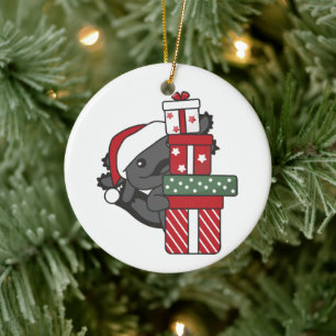 Axolotl Weihnachtsgeschenk Wintertiere Axolotl Keramik Ornament