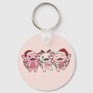 Axolotl Weihnachtstiere Sweet Axolotls Schlüsselanhänger