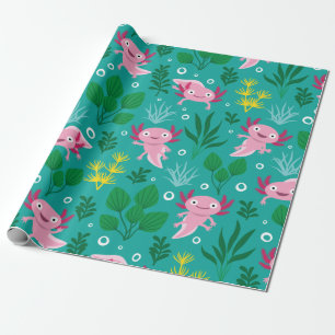 Axolotl Wrapping Paper Geschenkpapier