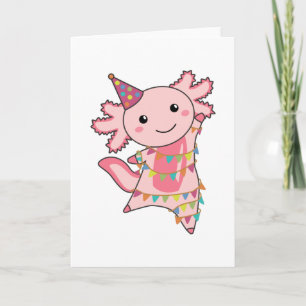 Axolotl wünscht Ihnen alles Gute zum Geburtstag Karte