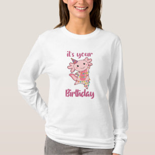 Axolotl wünscht Ihnen alles Gute zum Geburtstag T-Shirt