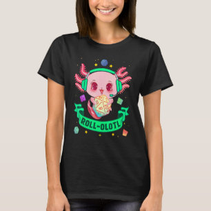 Axolotl Würfel für Drachen D20 Rpg Gamer Fantasy G T-Shirt