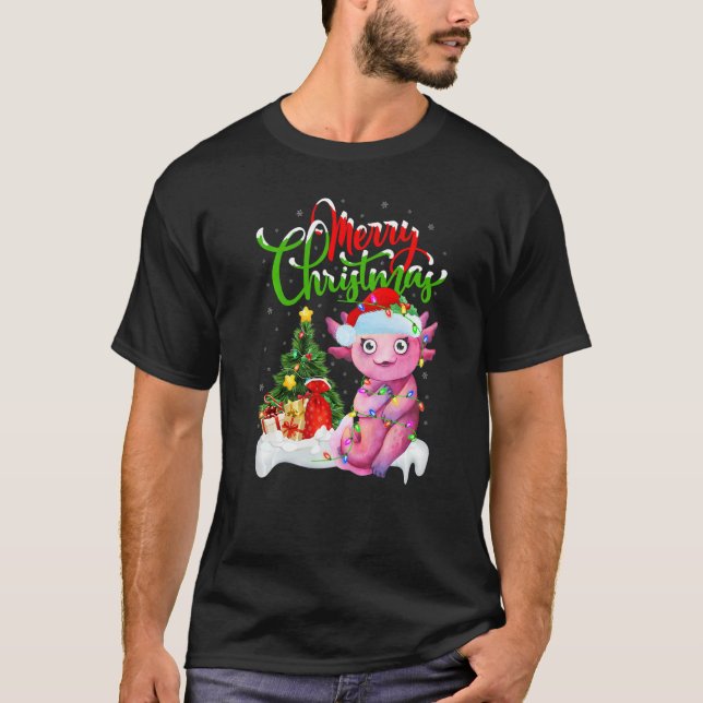 Axolotl  Xmas Decorations Santa Axolotl Christmas T-Shirt (Vorderseite)