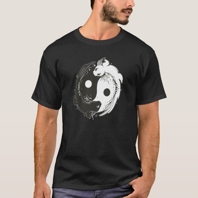 Axolotl Yin Yang for Axolotl Fans T-Shirt (Vorderseite)