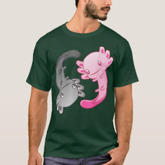Axolotl Yin Yang Funny Geschenk für Aquarium Fans T-Shirt