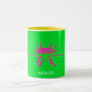 axolotl zweifarbige tasse