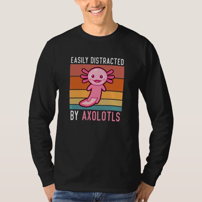 Axolotls leicht von Axolotls Niedlicher Axolot abg T-Shirt (Vorderseite)
