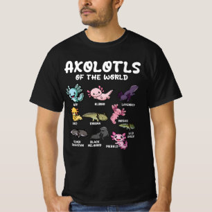 Axolotls of the World Niedlich Kawaii Axolotl Love T-Shirt