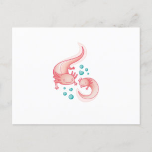 Axolotls Postkarte