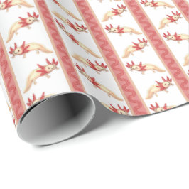 Axotl Stripe  Geschenkpapier