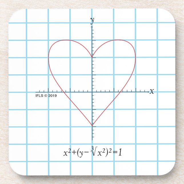 Axt-Herz Getränkeuntersetzer (Vorderseite)