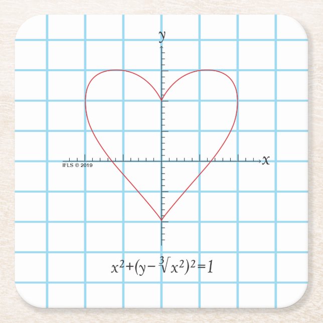 Axt-Herz Rechteckiger Pappuntersetzer (Vorderseite)