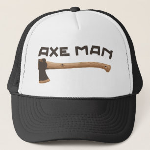 Axt-Mann, draußen Woodsman Truckerkappe