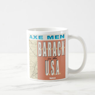 Axt-Männer B-A-R-A-C-K in der USA-Tasse Tasse
