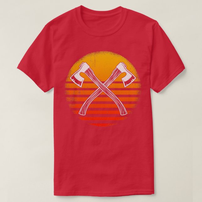 Äxte und Tomahawks werfen T-Shirt (Design vorne)
