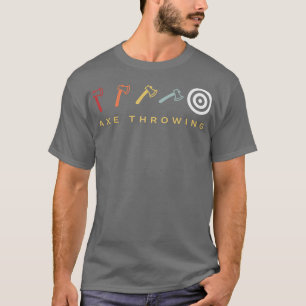 Axtwerfen Ziel Retro Vintage 2 T-Shirt