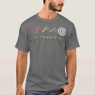 Axtwerfen Ziel Retro Vintage 2 T-Shirt