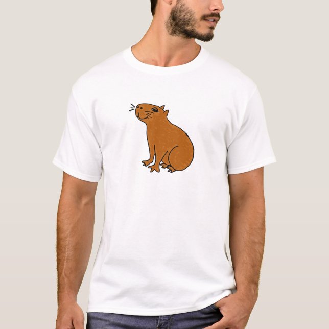 AY-, Capybara-Kunst-Shirt T-Shirt (Vorderseite)