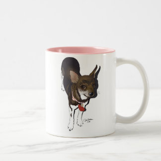 ¡ Ay-Chihuahua! Liebe I Sie! Zweifarbige Tasse