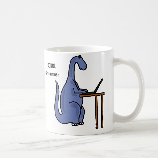 AY-, COBOL-Programmierer-Dinosaurier-Tasse Tasse (Rechts)