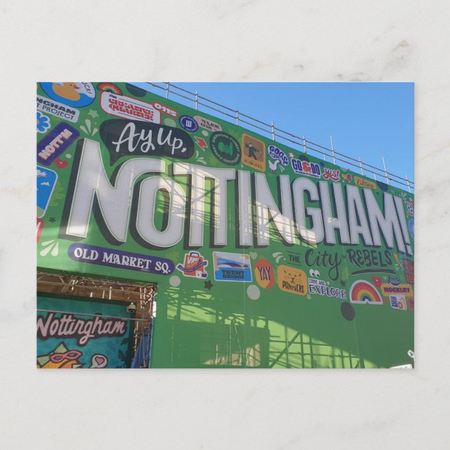 Ay up Nottingham! Postkarte (Vorderseite)