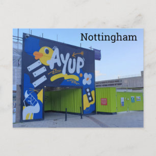 Ay Up Nottingham! Postkarte