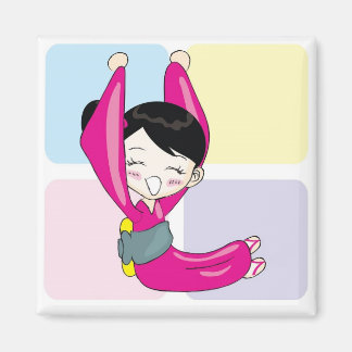 Aya-chan L-shape Square Magnet