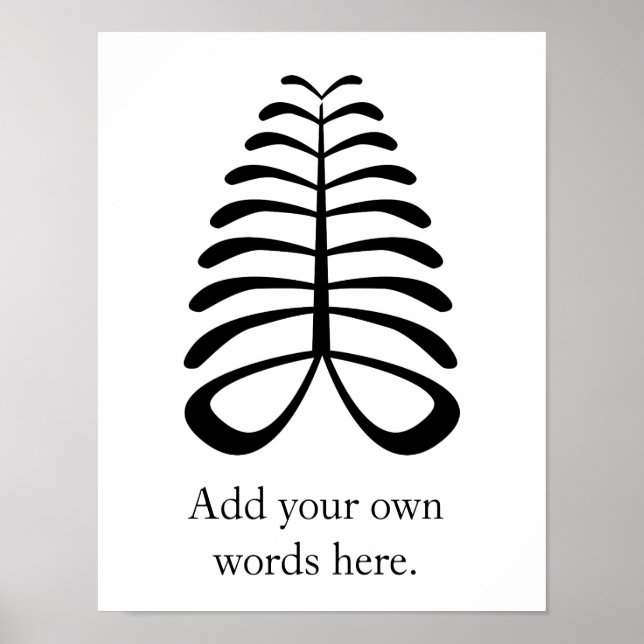 AYA | Symbol für Ausdauer und Unabhängigkeit Poster (Vorne)