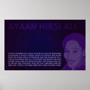 Ayaan Hirsi Ali   kein kognitives Poster