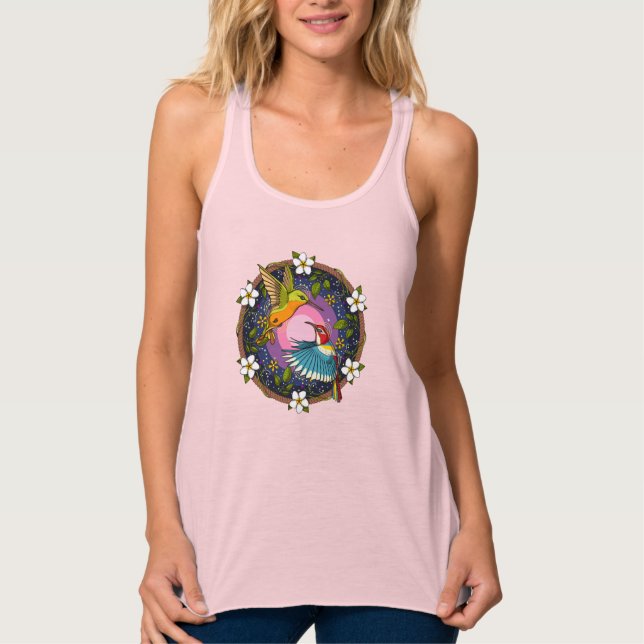 Ayahuasca Hummingbirds Tank Top (Vorderseite)