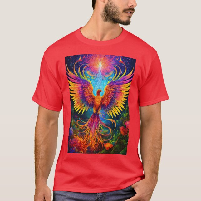 Ayahuasca Phoenix: Eine fluoreszierende Reise nach T-Shirt (Vorderseite)