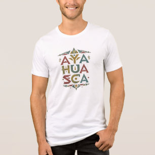 Ayahuasca Tribal-Geometrie-Grafik-T-Shirt Tri-Blend Shirt