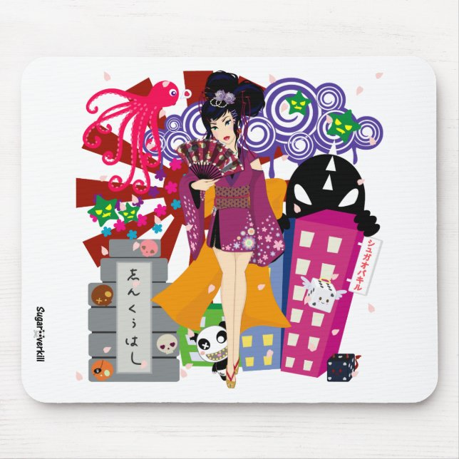 Ayaka in Harajuku Stadt Mousepad (Vorne)